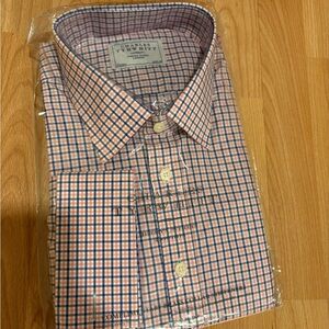 Charles Tyrwhitt Men's Checkered Shirt - Blue and Pink